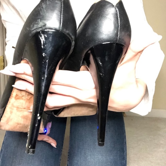 Sam Edelman Platform Peep Toe Bow Strap heels - Picture 6 of 6